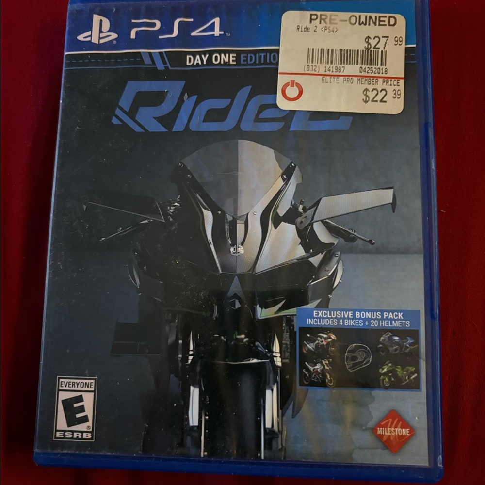 PS4 Ride 2 Day One Edition - Blue